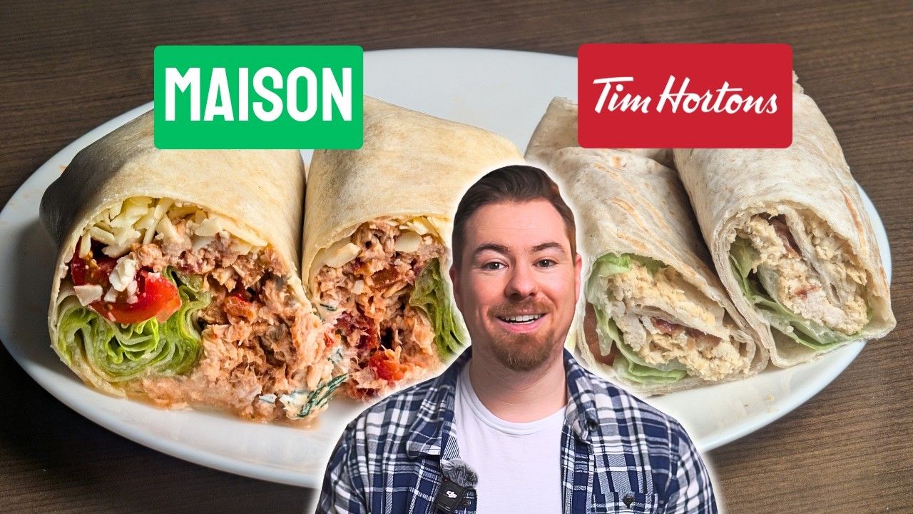 Wrap poulet bacon ranch maison